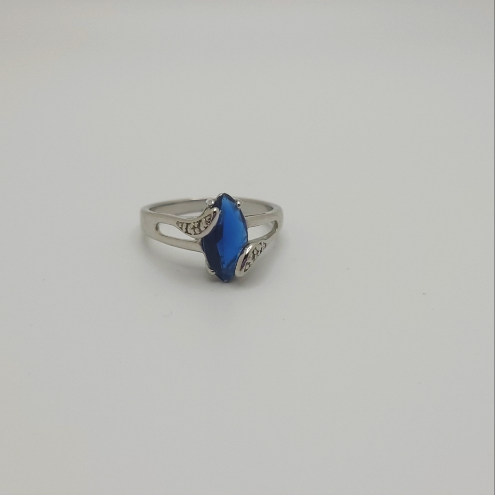 Faux Sapphire Fashion Ring